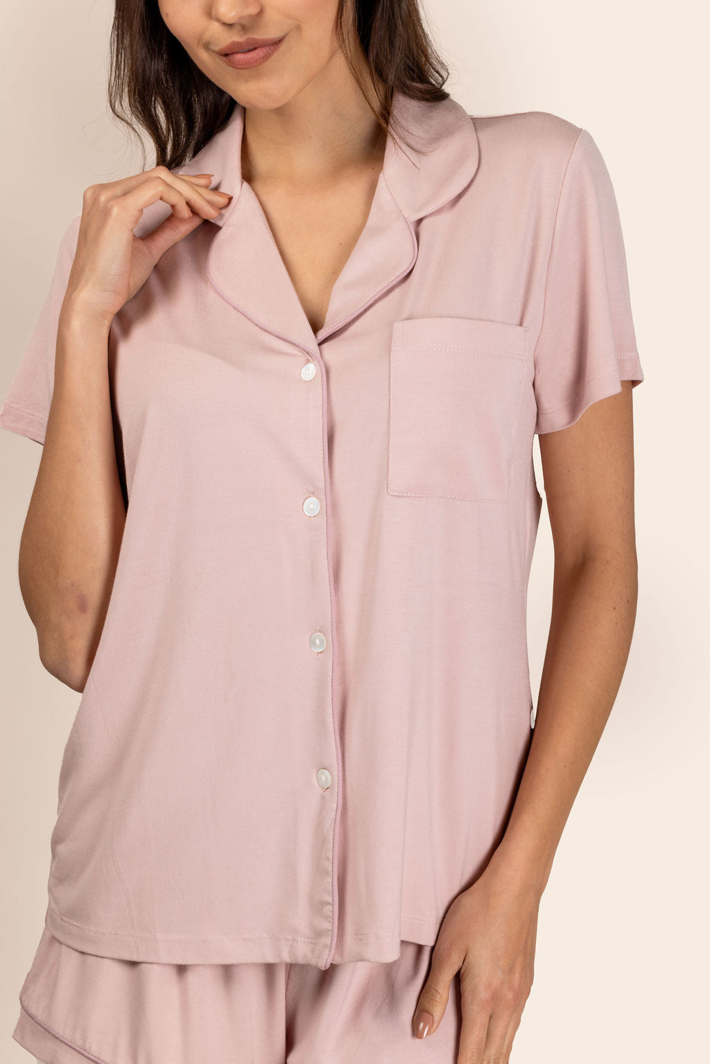 Pijama Short Rosa