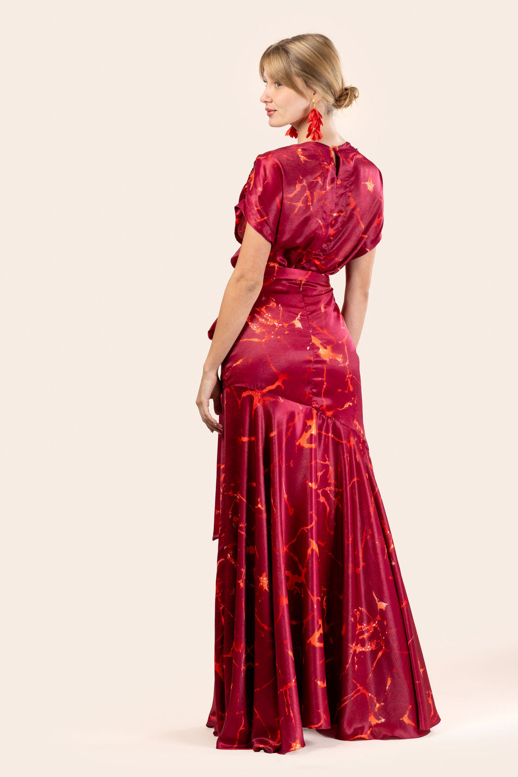 Vestido Silvina Rojo