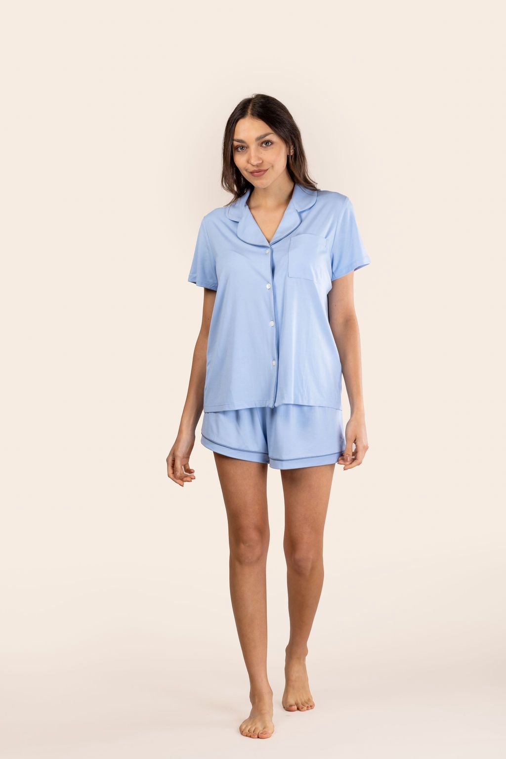 Pijama Short Azul