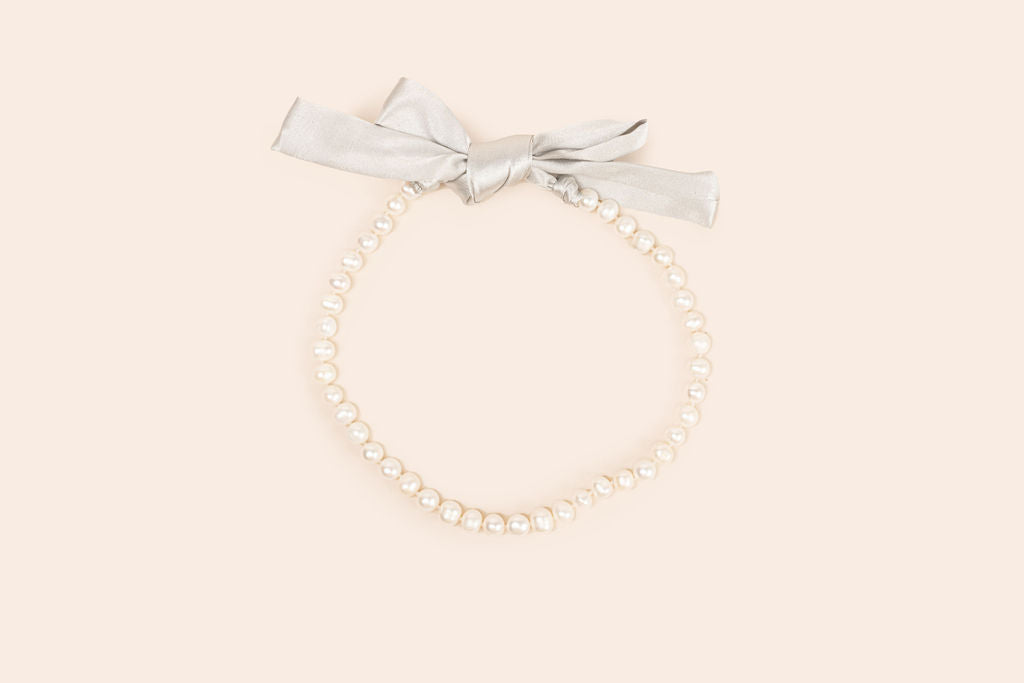 Collar de Perlas con Seda