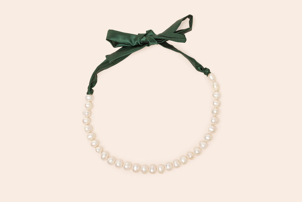 Collar de Perlas con Seda