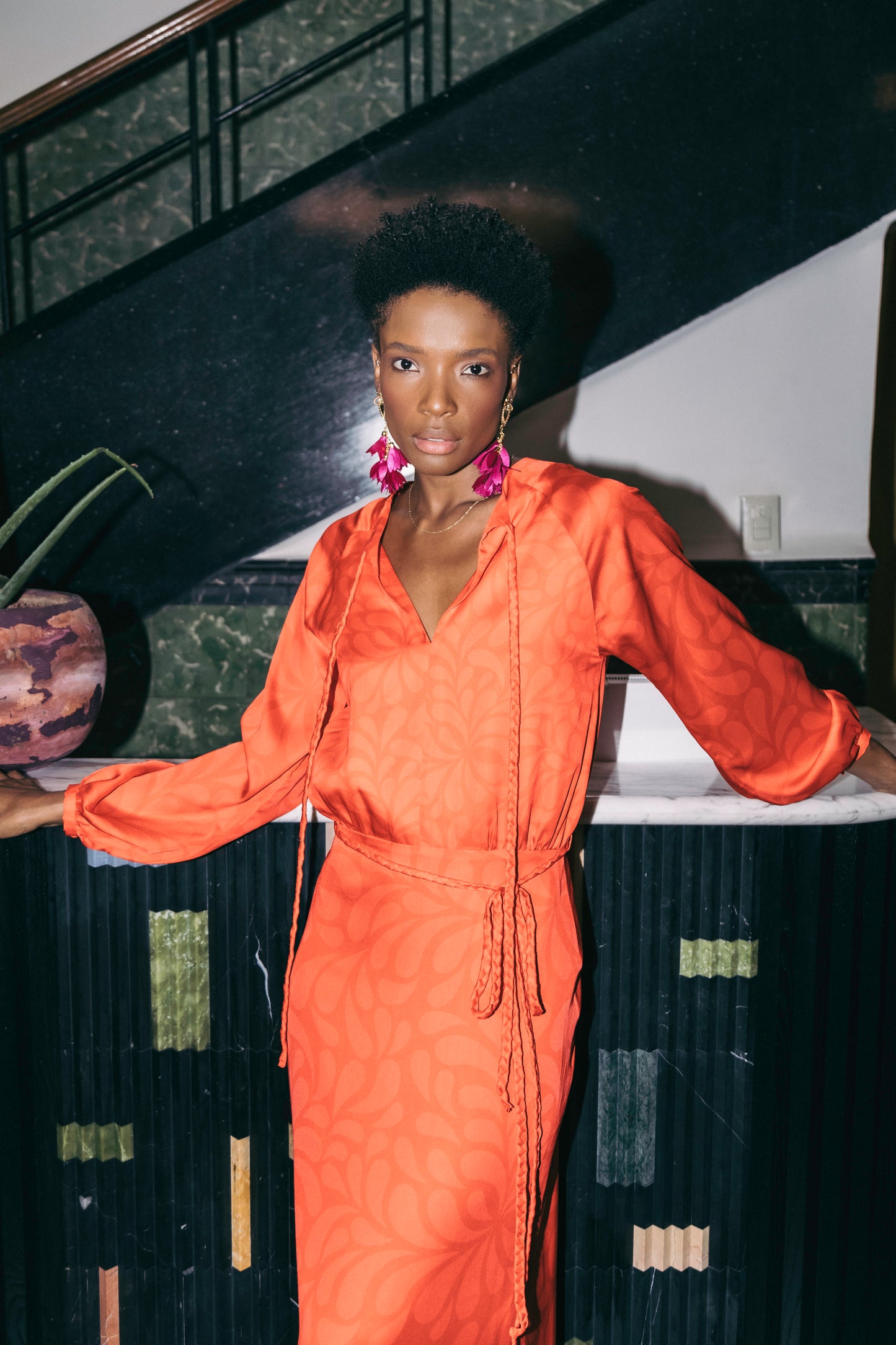 Vestido Renata Naranja