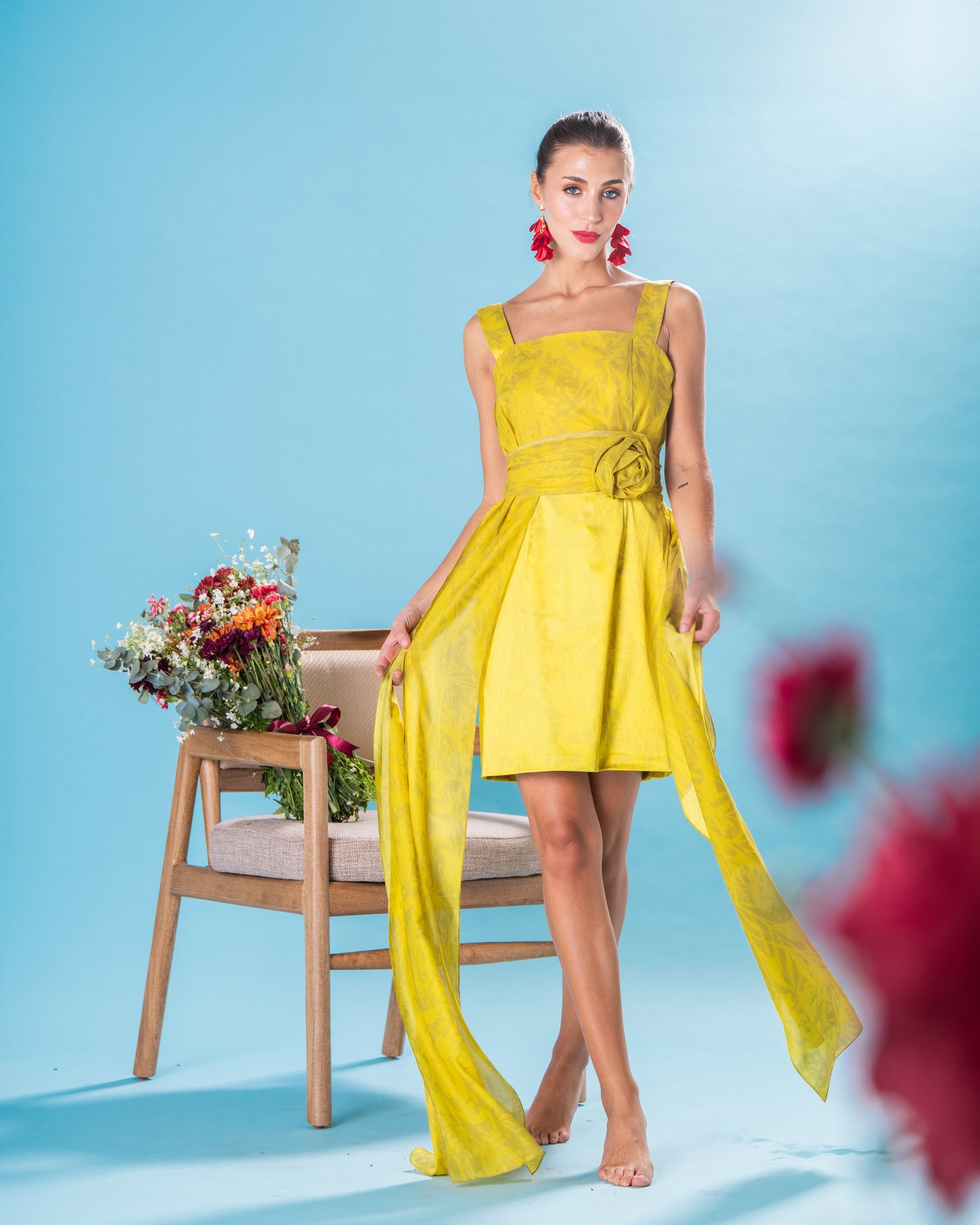Vestido Luisa Verde Limón