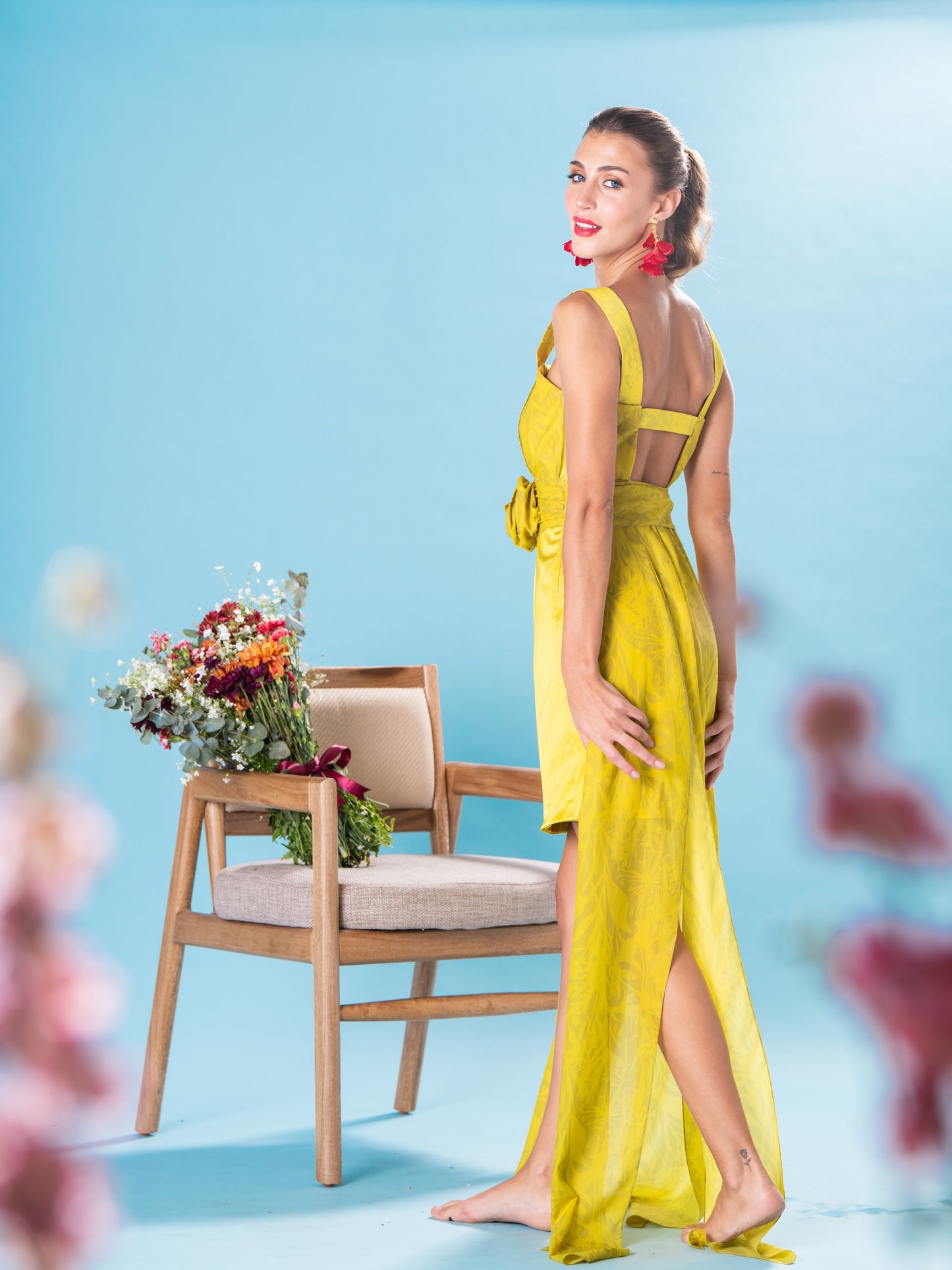 Vestido Luisa Verde Limón