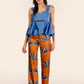Pantalones Mercedes Cobre con Palmeras
