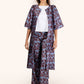 Pantalones Mercedes Azul con Amibas Rojas
