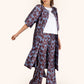 Pantalones Mercedes Azul con Amibas Rojas