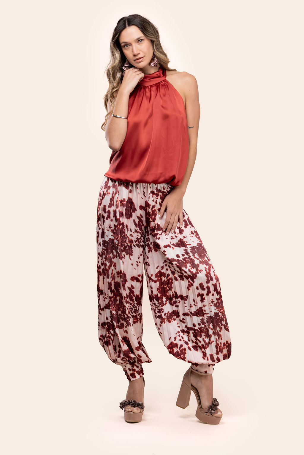 Blusa Halter Roja