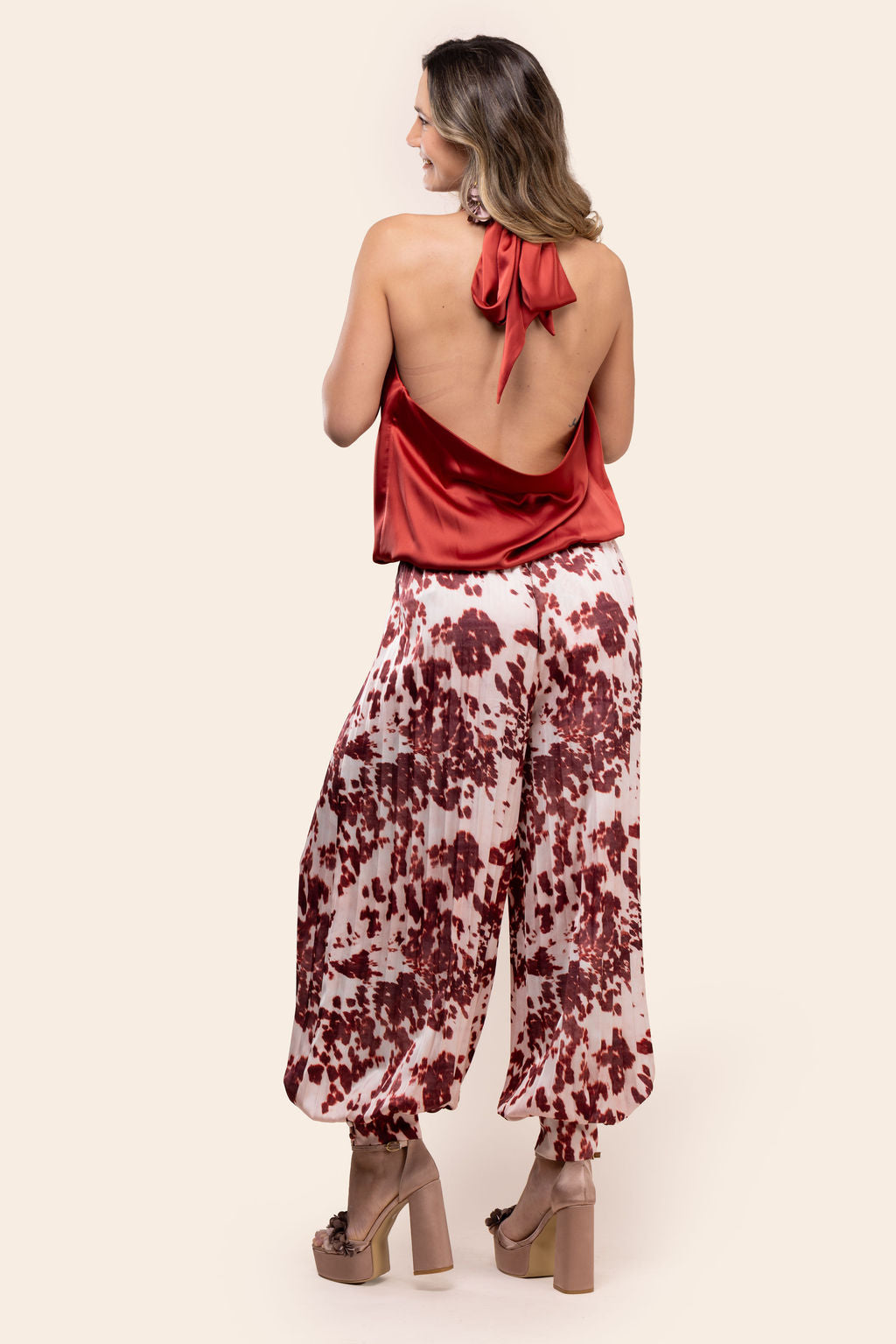 Blusa Halter Roja