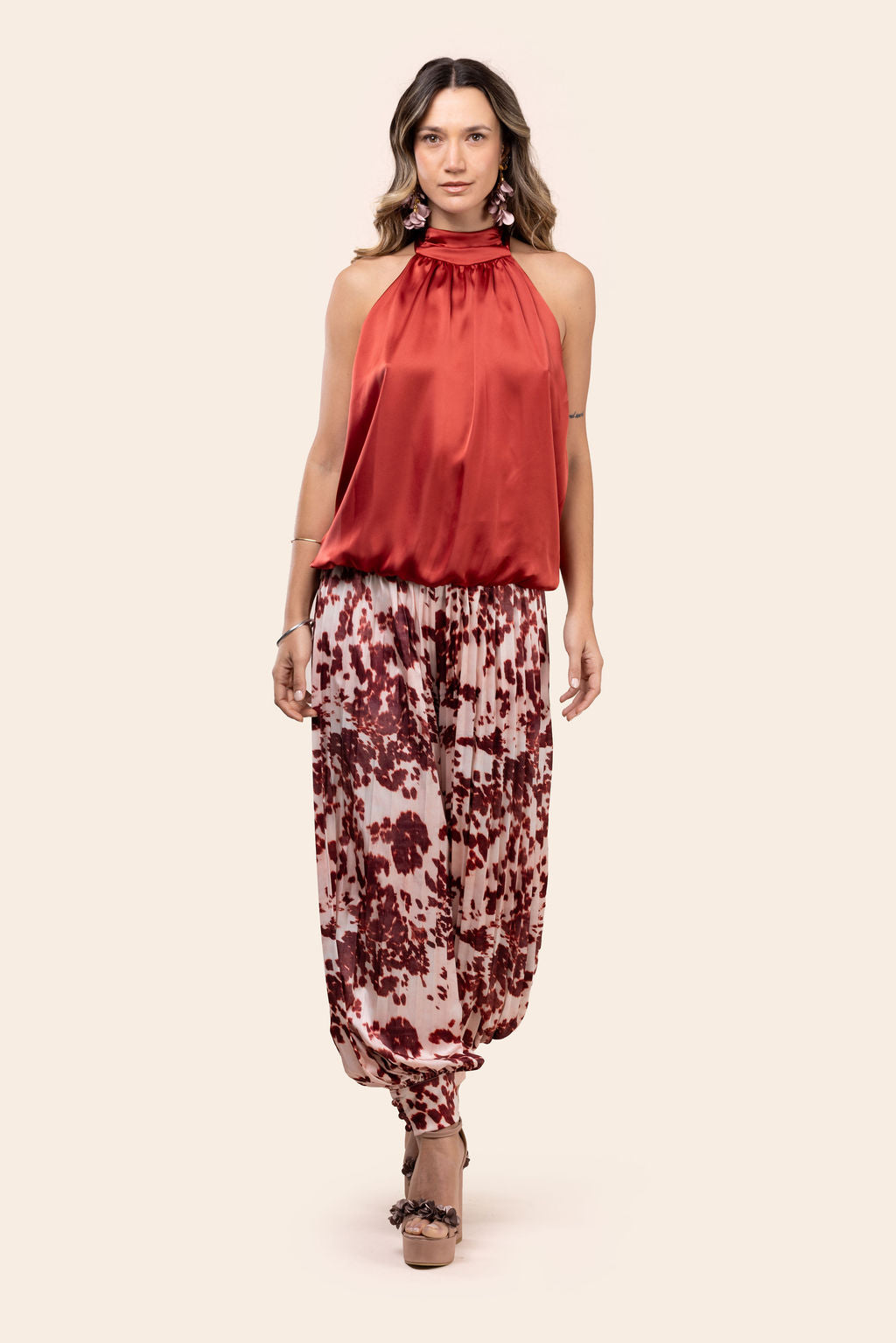 Blusa Halter Roja
