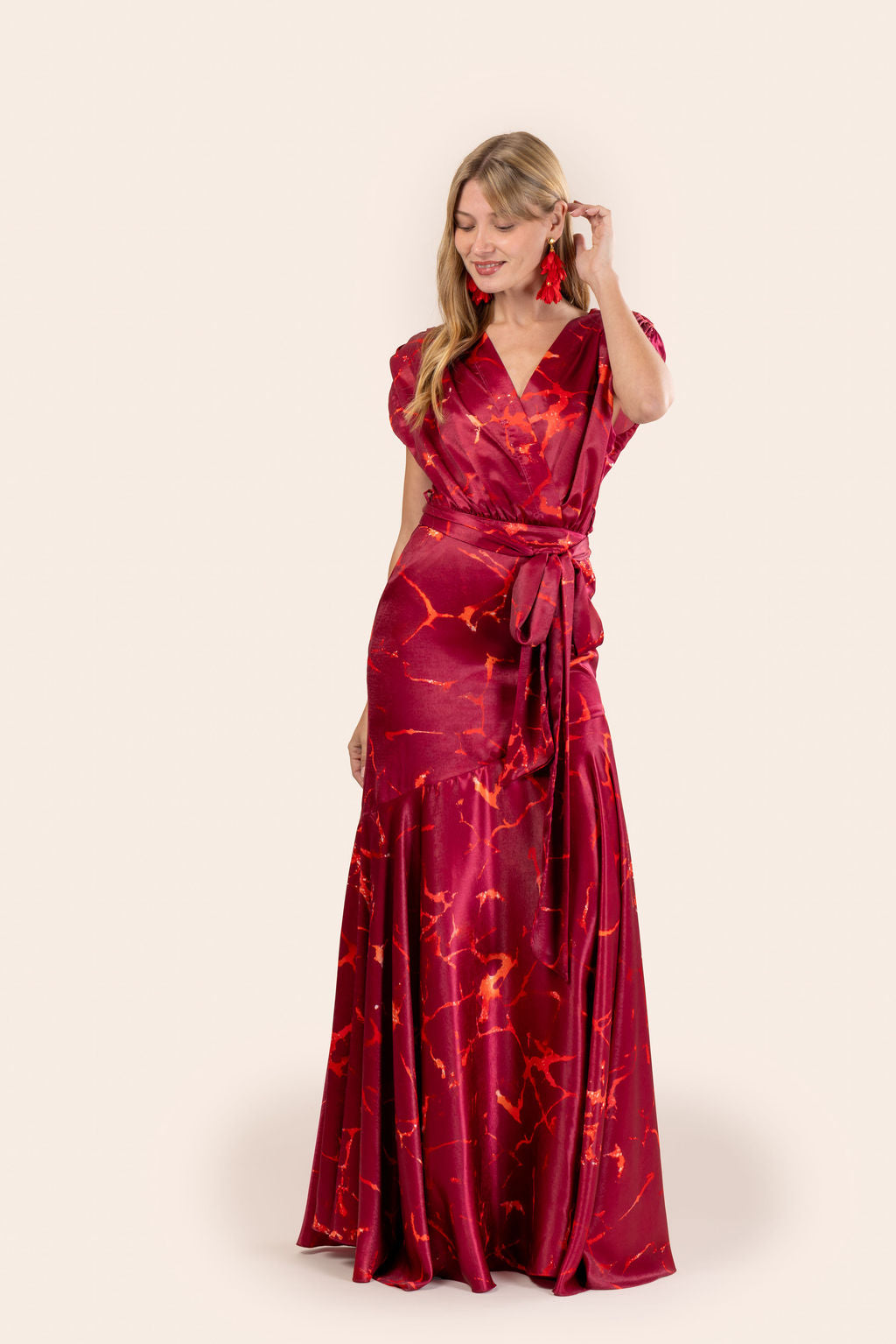 Vestido Silvina Rojo