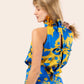 Vestido Aitana Azul Amarillo