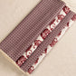 4 Manteles Individuales y 4 Servilletas Vino con Beige
