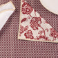 4 Manteles Individuales y 4 Servilletas Vino con Beige