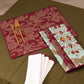 4 Manteles Individuales y 4 Servilletas Menta con Vino