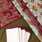 4 Manteles Individuales y 4 Servilletas Menta con Vino