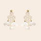 Aretes Tejidos con Flores