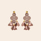 Aretes Tejidos con Flores