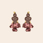 Aretes Tejidos con Flores