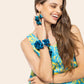 Set Samantha Azul con Amarillo
