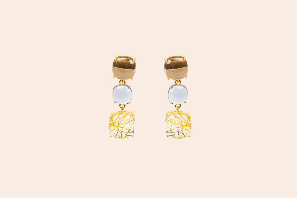 Aretes de Cristales y Piedras