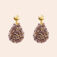 Aretes Tejidos con Cristales