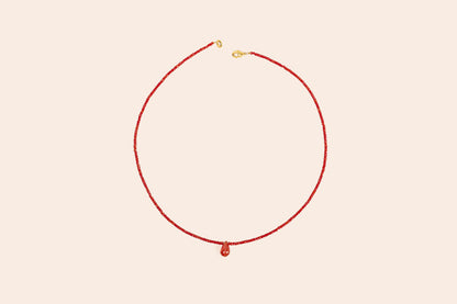 Collar de Cristales con Gota de Cristal