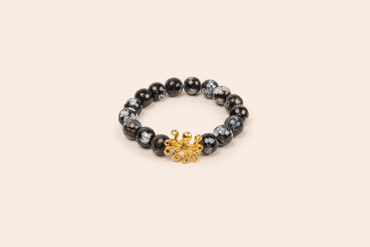 PULSERA DE PIEDRAS NATURALES CON PULPO